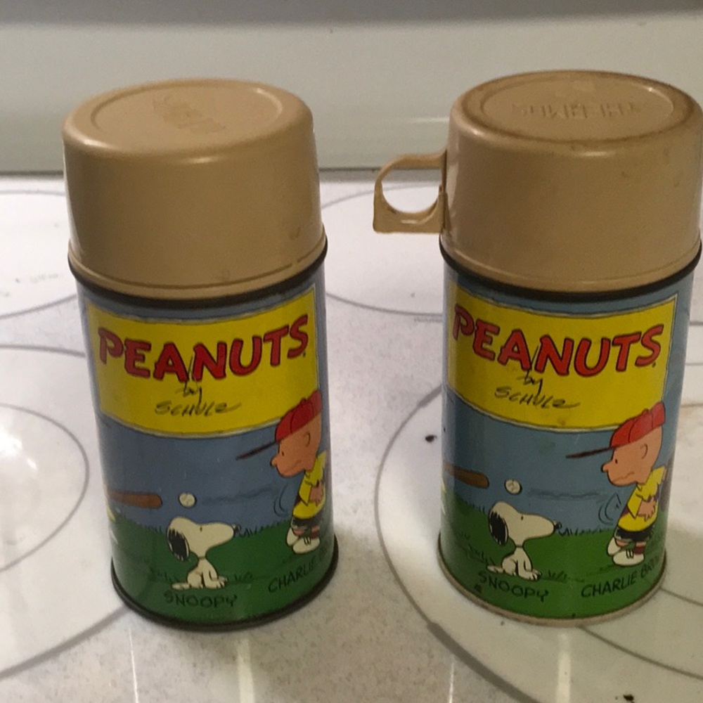 Set of 2 Peanuts Collectable Thermos